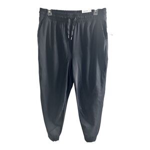 NWT Old Navy High Waisted Sleek Joggers Go Dry‎ Black Size Medium Skinny